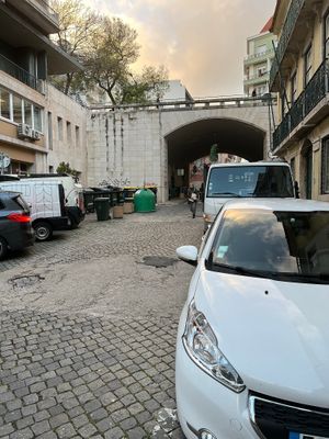 The street the cloud kitchen is on at A Minha Avó in Lisbon