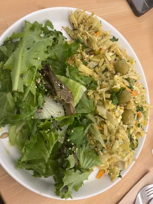 Shoestring potato dish - so nice and such a big portion at A Minha Avó in Lisbon