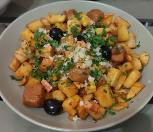 "Carne" à alentejana at A Minha Avó in Lisbon