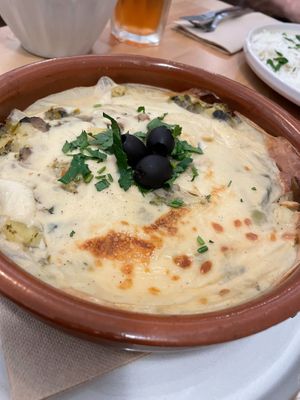 Leak with cream at A Minha Avó in Lisbon