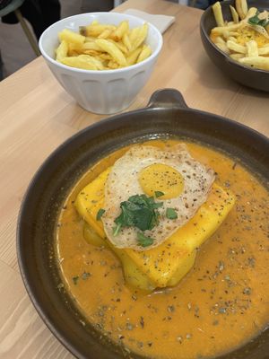 Francesinha  at A Minha Avó in Lisbon