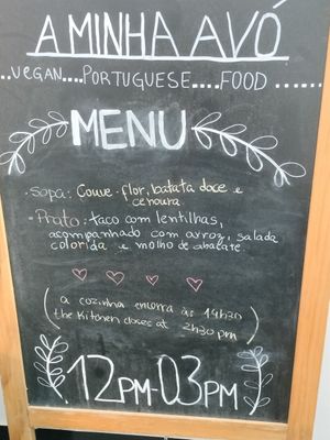 Menu do dia at A Minha Avó in Lisbon