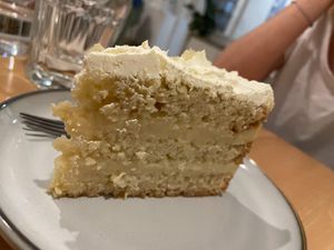 Cake of lemon and orange. Fantastic at A Minha Avó in Lisbon