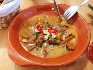 Pica pau (seitan based) at A Minha Avó in Lisbon