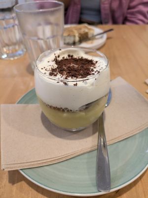 Home dessert (cookies and cream) at A Minha Avó in Lisbon