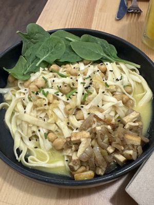 Curry Noodle soup  at A Minha Avó in Lisbon