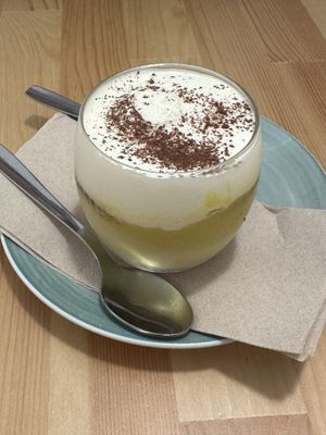 Portuguese dessertt  at A Minha Avó in Lisbon