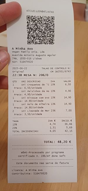  at A Minha Avó in Lisbon