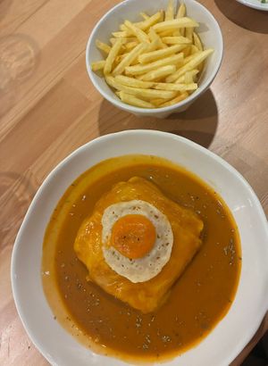 Francesinha  at A Minha Avó in Lisbon