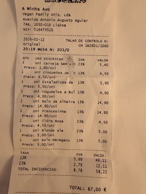   at A Minha Avó in Lisbon