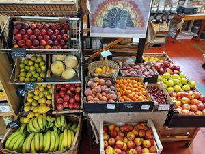 Organic fruit at Single Step Wholefoods in Lancaster