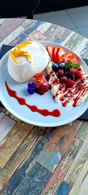 Pavlova  at Butternut Pantry in Saundersfoot