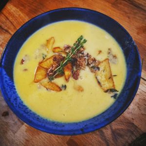 Butternut, Cheddar & Apple Soup at Butternut Pantry in Saundersfoot