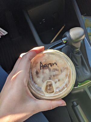 Banana brown sugar shaken espresso at Twisted Grounds in Madison