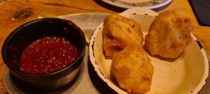 Half a portion of cauliflower wings at Foreign Muck in Saltash