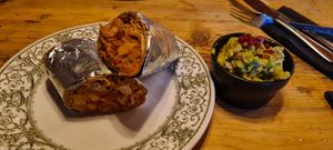 Jackfruit burrito at Foreign Muck in Saltash