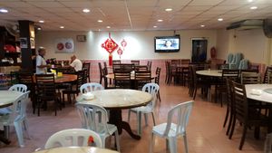 Inside the shop at Happy Vege Restaurant in Kuala Terengganu