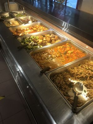 Lunch buffe  at Happy Vege Restaurant in Kuala Terengganu