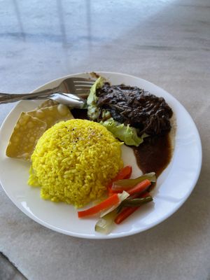 Black Bean Vegetarian Rice RM15
 at Jia De Bao in Port Dickson