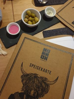 Olives, vegan butter at Hornox in Zermatt