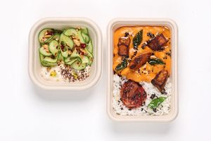 Butter Bean Korma with Kachumber Raita
 at DAD Daily Meal Delivery in London