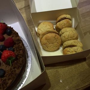 Deerly Beloved's cherry & choc and orange & choc whoopie pies are also heavenly. Recommend them to everyone, vegan and non-vegan. at Deerly Beloved Bakery in Norwich