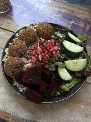 falafel hummus bowl  at Csicseri in Gyor