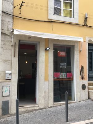 Outside  at Green Revolution - Maybe closed in Lisbon