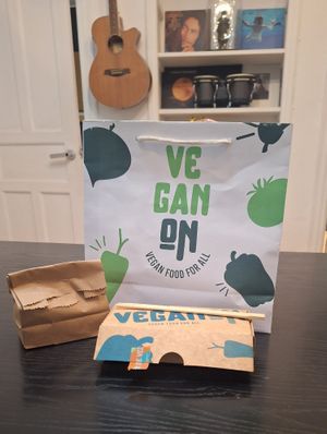 🛵🌱🌜🕥 at Vegan On Polanco in Mexico City