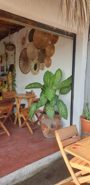 Front seating area at Cafecito Del Mar in El Paredon