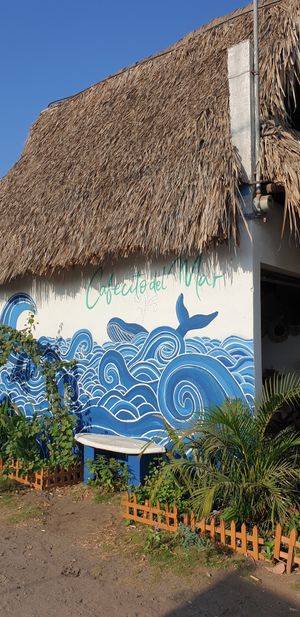 View from outside at Cafecito Del Mar in El Paredon