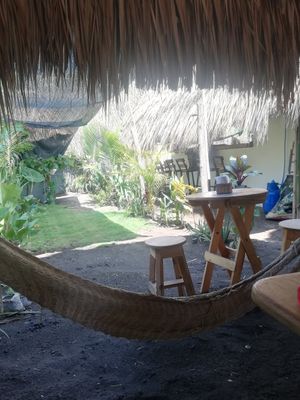 Garden at Cafecito Del Mar in El Paredon