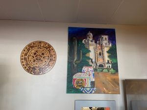 New decor, painting comes from a local Indianapolis artist at 3 in 1 Restaurant in Indianapolis