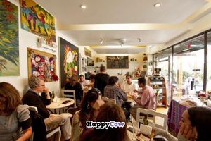 Lunch time
A litle Coffee palease, lovely Fresh Frut juce at V.O.P. - Very Organic People in Santiago