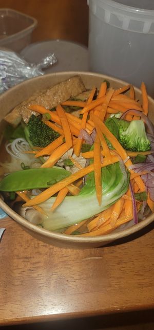 Vegan pho with tofu at Pho Craft in Austin