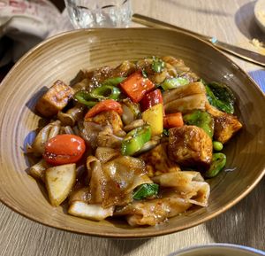 Drunken noodles  at KhaoSan Thai Street Food in East Providence