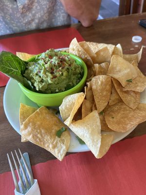 Fresh chips & guacamole   at La Macarena in New Orleans