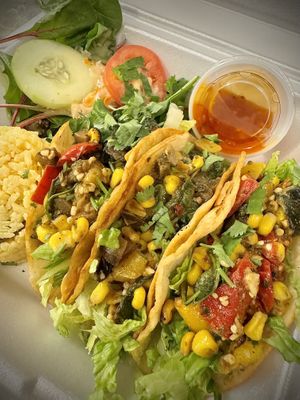 Signature Vegan Taco Platter  at La Macarena in New Orleans