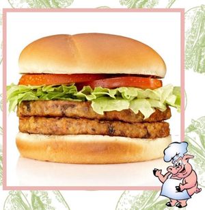 Double Patty Veggie Burger at The Vegan Pig - Cloud Kitchen in Lawndale