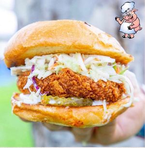Spivey Fried Chicken Sandwich at The Vegan Pig - Cloud Kitchen in Lawndale