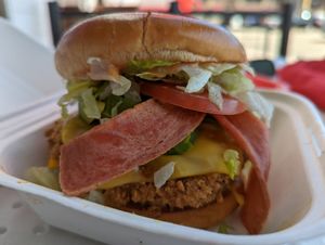 Deluxe Chick'n Sandwich at Project Pollo in Dallas