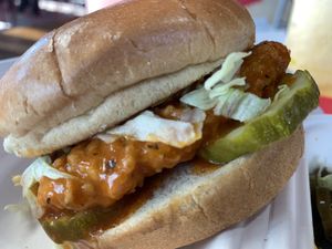 Buffalo chickn sandwich w/o ranch  at Project Pollo in Dallas