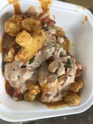 Loaded tots  at Project Pollo in Dallas