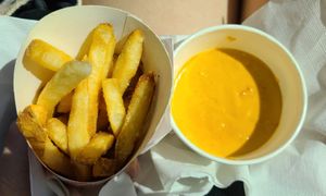 Cheese fries at Project Pollo in Dallas