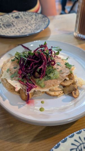 Mushroom quesadilla at SixSeis in Sitges