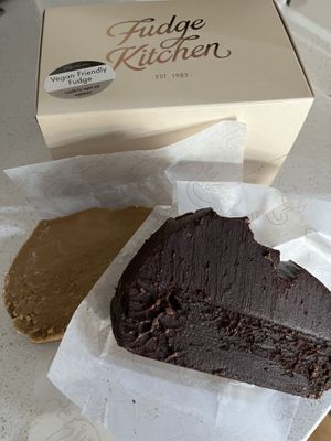 Toffee and chocolate   at Fudge Kitchen in Edinburgh