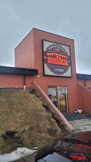 Outside at Mika in Reykholt