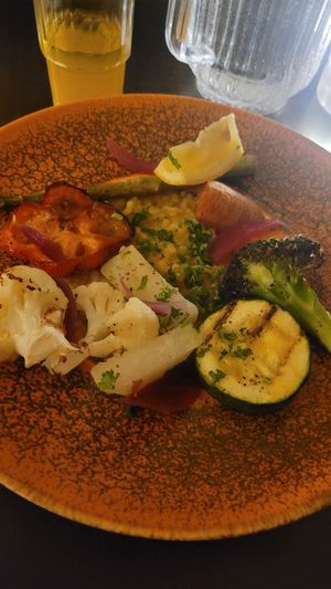 Risotto with grilled vegetables at Mika in Reykholt