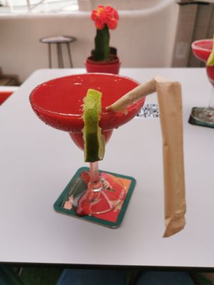 Strawberry Daiquiri at Pura Vida Tapas Bar in Tenerife