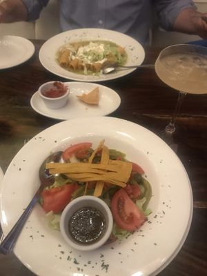 Cactus leaf salad (and my friend had something veggie which he said was also fabulous) at Mestizo in North West London